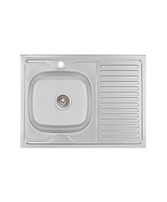 Кухонная мойка Brinex 6080-L 0,6 мм Satin (BRIN6080LSAT06), фото  | SNABZHENIE.com.ua