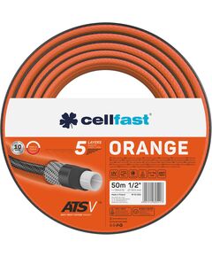 Шланг садовий Cellfast ORANGE 1/2' 50м 5 шарів до 24бар -10…50°C, фото  | SNABZHENIE.com.ua