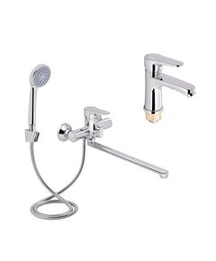 Акционный набор Lidz Nicole: Смеситель 005 Chrome + Смеситель 001F Chrome, фото  | SNABZHENIE.com.ua