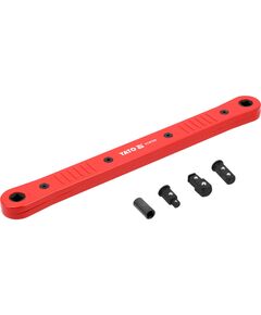 Вороток з 3-ма змінними положеннями YATO квадрати- 1/4", 3/8", 1/2", L=340 мм, макс. КМ= 130 Нм [12], фото  | SNABZHENIE.com.ua