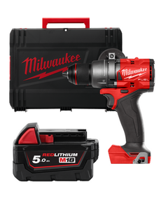 Дрель-шуруповёрт аккумуляторная бесщёточная MILWAUKEE M18 FDD3-0X (158 м) (каркас+HDкейс) + M18 B5, фото  | SNABZHENIE.com.ua