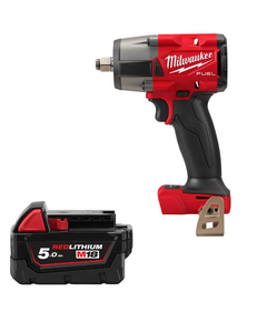 Гайковерт аккумуляторный бесщёточный MILWAUKEE 1/2" (881 Нм) M18 FMTIW2F12-0 + M18 B5 подарок, фото  | SNABZHENIE.com.ua