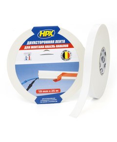 HPX Стрічка д/кабельканалів 19мм*25м спінена DSW1925, фото  | SNABZHENIE.com.ua