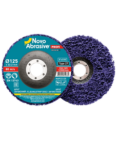 Диск шліфув. кораловий 125 чорний NOVOABRASIVE, фото  | SNABZHENIE.com.ua