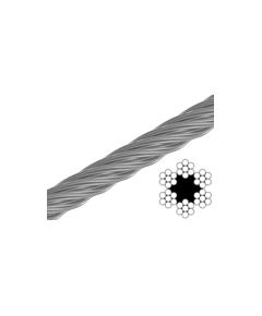 Трос 3 мм 6х7+1FC цб, фото  | SNABZHENIE.com.ua