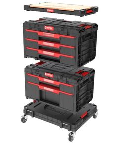 Набір ящиків QBRICK SYSTEM ONE WORKSHOP DRAWERS SET 4 780 x 540 x 650, фото  | SNABZHENIE.com.ua