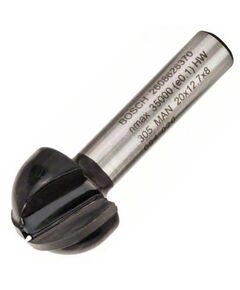 Фреза галтельна Bosch Professional Std S8 R10 D20 L12.4, фото  | SNABZHENIE.com.ua