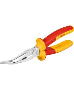 Плоскогубці з довгим носом зігнуті  Bosch Professional,  200 мм, (40°), VDE, фото  | SNABZHENIE.com.ua
