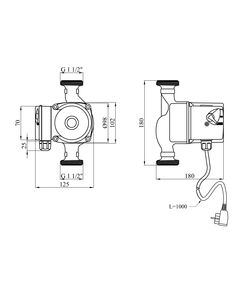 Насос циркуляционный Agua GPD 25/4-180, фото  | SNABZHENIE.com.ua