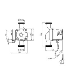 Насос циркуляционный Agua GPD 25/6-180, фото  | SNABZHENIE.com.ua