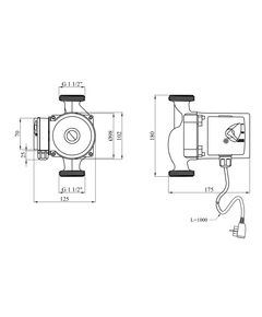 Насос циркуляционный Agua GPD 25/8-180, фото  | SNABZHENIE.com.ua