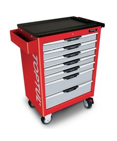 Тележка для инструмента Pro-Line 7 секций, красная TOPTUL TCAC0702, фото  | SNABZHENIE.com.ua