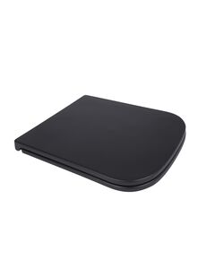 Qtap Сиденье для унитаза (Tern) 435x345x55 мм, Matt Black, с микролифтом, Slim Duroplast, Quick Release QT99HY2322MB, фото  | SNABZHENIE.com.ua