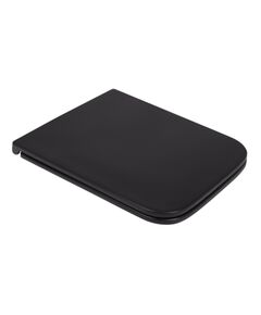 Qtap Сиденье для унитаза (Gemini) 435x357x37 мм, Matt Black, с микролифтом, Slim Duroplast, Quick Release QT99HY2312MB, фото  | SNABZHENIE.com.ua
