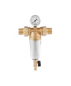 Фильтр самоочищающийся Karro 1" НН прозрачный, латунный KR-88044, фото  | SNABZHENIE.com.ua
