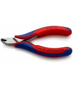 Кусачки торцеві KNIPEX 64 42 115, 115 мм для електроніки, фото  | SNABZHENIE.com.ua