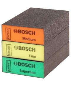 Губки шліфувальні Bosch Professional S471 Expert 69х97х26мм M F SF 3шт, фото  | SNABZHENIE.com.ua