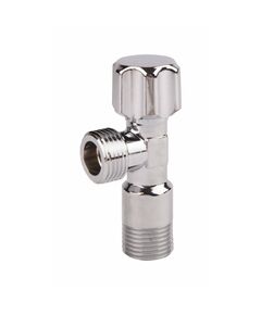 Кран угловой Thermo Alliance Standart (ручка шестигранник) с вент.буксой 1/2"Н х 1/2"Н SF3441515, фото  | SNABZHENIE.com.ua