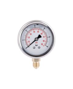 Манометр с глицерином Thermo Alliance Forte 6 бар, 1/4"Н, нижнее подключение TAF170G6B, фото  | SNABZHENIE.com.ua
