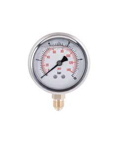 Манометр с глицерином Thermo Alliance Forte 10 бар, 1/4"Н, нижнее подключение TAF170G10B, фото  | SNABZHENIE.com.ua