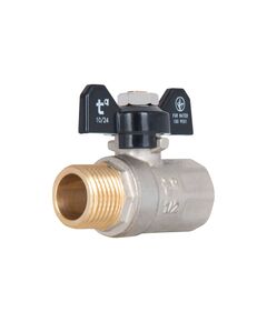 Кран шаровой SD Plus 1/2" ВН для воды (бабочка) SD607W15, фото  | SNABZHENIE.com.ua