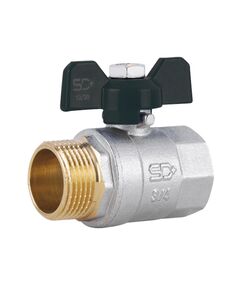 Кран шаровой SD Plus 3/4" ВН для воды (бабочка) SD607W20, фото  | SNABZHENIE.com.ua