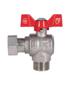 Кран шаровой с накидной гайкой SD Forte 3/4" ВН для воды угловой SF224W20, фото  | SNABZHENIE.com.ua
