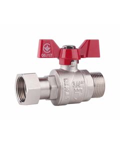 Кран шаровой с накидной гайкой SD Forte 3/4" ВН для воды прямой SF261W20, фото  | SNABZHENIE.com.ua