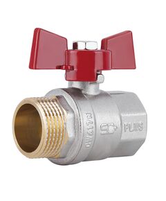 Кран шаровой SD Plus 1" ВН для воды (бабочка) SD607NW25PN40, фото  | SNABZHENIE.com.ua