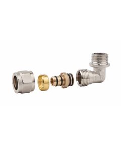 Уголок обжимной SD Forte 16х1/2" НР SF175W1615, фото  | SNABZHENIE.com.ua
