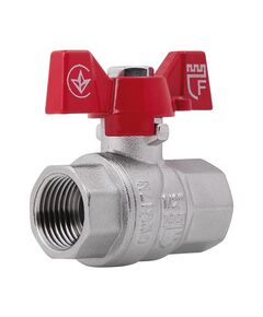 Кран шаровой SD Forte 1/2" ВР для воды (бабочка) SF602W15, фото  | SNABZHENIE.com.ua