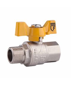 Кран шаровой SD Forte 1" ВН для газа (бабочка) SF607G25, фото  | SNABZHENIE.com.ua