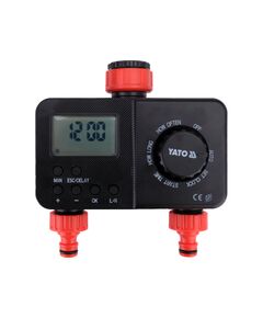 Контролер керування поливом 2-сторонній YATO: вхід/вихід з'єднØ= 3/4", тиск- 6Bar,живл від 2х1,5В АА, фото  | SNABZHENIE.com.ua