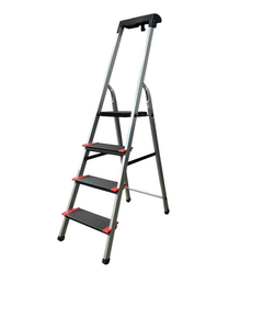 GTM Стремянка 4сх. верх.сх.-0,86м KMH0104BP, сходинки 13см., анодований алюміній, фото  | SNABZHENIE.com.ua