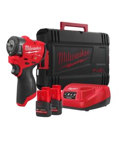 Гайковерт аккумуляторный бесщеточный MILWAUKEE 1/4'' (136 Нм) M12 FSCIWF14-252X, с кольцом, фото  | SNABZHENIE.com.ua