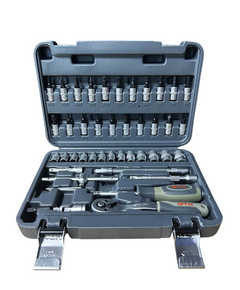 GTM Набір інструменту 46од. 1/4" 4-14мм пластик. кейс, фото  | SNABZHENIE.com.ua