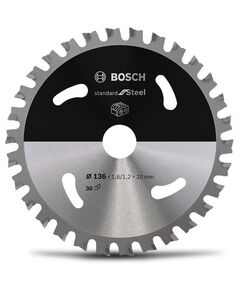 Диск пиляльний Bosch Standard for Steel 136x1.6x20мм 30HB, фото  | SNABZHENIE.com.ua