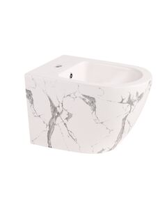 Биде подвесное Qtap Robin 515x370x350 мм, Marble QT13551381GMR, фото  | SNABZHENIE.com.ua