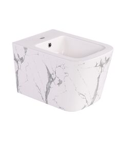 Биде подвесное Qtap Tern 520x350x330 мм, Marble QT17551303GMR, фото  | SNABZHENIE.com.ua