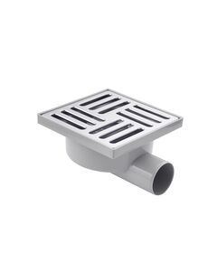 Трап ANIplast 50 мм с горизонтальным выпуском и решеткой 15x15 см, фото  | SNABZHENIE.com.ua