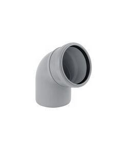 Коліно Rozma 110х45° для внутрішньої каналізації, фото  | SNABZHENIE.com.ua