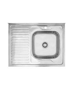 Кухонна мийка Kroner KRP Polierte 6080R (0,6 мм) накладна, фото  | SNABZHENIE.com.ua