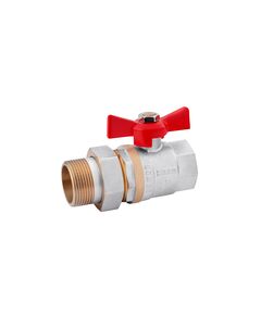 Кран-американка шаровой Karro Standart 1 1/4 ВН PN32 никелированный, фото  | SNABZHENIE.com.ua