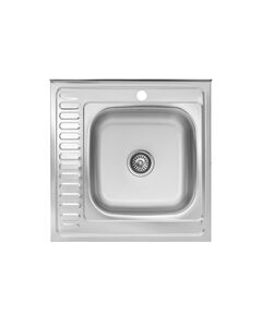 Кухонна миття накладна Kroner KRP Satin 6060R (0,6 мм), фото  | SNABZHENIE.com.ua