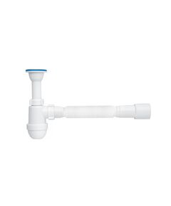Сифон ANIplast для раковины 64 мм с литым выпуском и гибкой трубой 40х40/50 мм, фото  | SNABZHENIE.com.ua