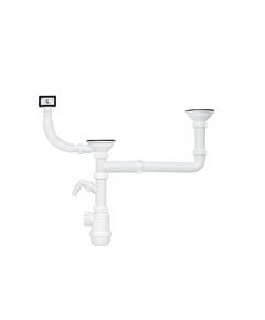 Сифон двойной ANIplast 1/2х40 мм для кухонной мойки, фото  | SNABZHENIE.com.ua