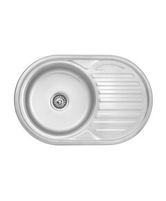 Кухонна мийка Kroner KRP Dekor 7750 (0,8 мм), фото  | SNABZHENIE.com.ua