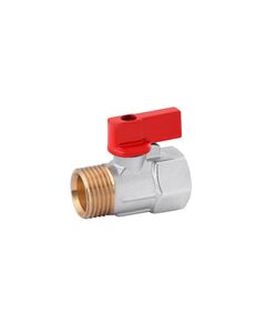 Шаровой кран Karro Standart 1/2 ВН Mini PN30, никелированный, фото  | SNABZHENIE.com.ua