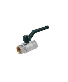 Кран шаровий STA LB 1/2 ВВ PN40, зелена ручка, нікельований, 1/2, фото  | SNABZHENIE.com.ua