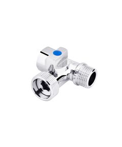 Кран 3-х ходовий Kroner KRP Eckventil C103 1/2''х3/4''х1/2'' ННВ, фото  | SNABZHENIE.com.ua